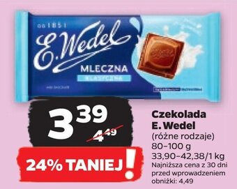 Netto Czekolada E.Wedel 80-100 g oferta