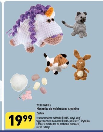 ALDI Maskotka do zrobienia na szydełku Zestaw oferta