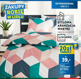 Lidl Pościel z mikrowłókna satynowego 140 x 200 cm oferta