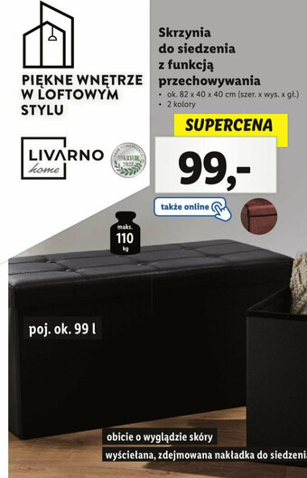Lidl Skrzynia do siedzenia z funkcją przechowywania oferta