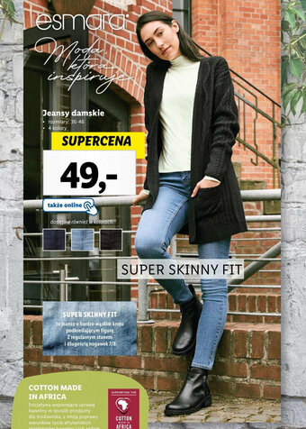 Lidl Jeansy damskie oferta