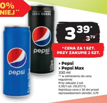 Netto Pepsi/Pepsi Max 330ml oferta