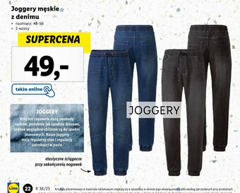 Lidl Joggery męskie z denimu oferta