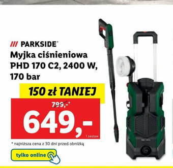 Lidl Myjka ciśnieniowa PHD 170 C2, 2400 W, 170 bar oferta