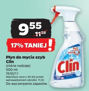 Netto Płyn do mycia szyb Clin 500ml oferta