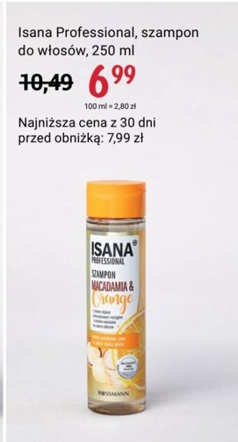 Rossmann Isana Professional, szampon do włosów, 250 ml oferta