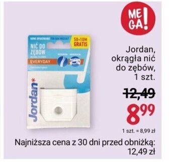 Rossmann Jordan, okrągła nić do zębów, 1 szt. oferta