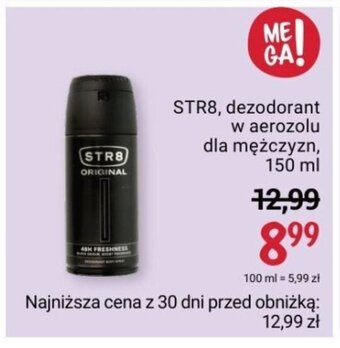 Rossmann STR8, dezodorant w aerozolu dla mężczyzn, 150 ml oferta