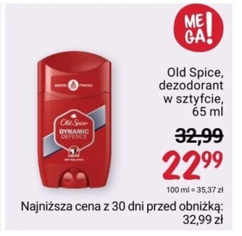 Rossmann Old Spice, dezodorant w sztyfcie, 65 ml oferta