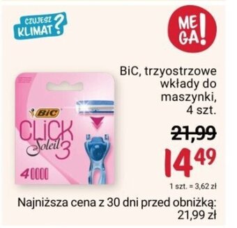 Rossmann BiC, trzyostrzowe wkłady do maszynki, 4 szt. oferta