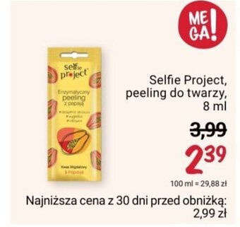 Rossmann Selfie Project, peeling do twarzy, 8 ml oferta