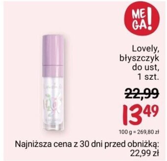 Rossmann Lovely, błyszczyk do ust, 1 szt. oferta
