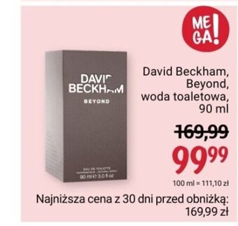 Rossmann David Beckham, Beyond, woda toaletowa, 90 ml oferta