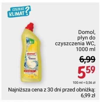 Rossmann Domol, płyn do czyszczenia WC, 1000 ml oferta