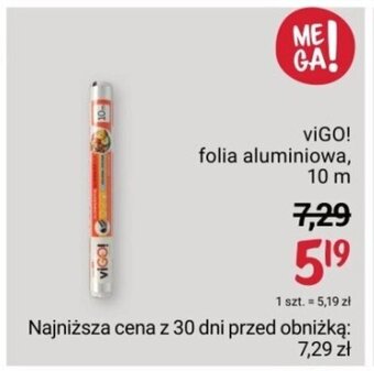 viGO! folia aluminiowa, 10 M