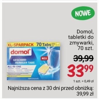 Rossmann Domol, tabletki do zmywarki, 70 szt. oferta