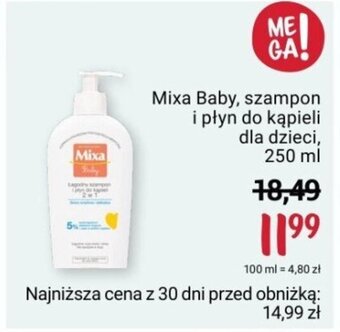 Mixa Baby, szampon i płyn do kąpieli dla dzieci, 250 ml