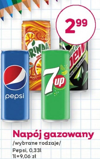 Bliski Napój gazowany Pepsi, 0,33l oferta
