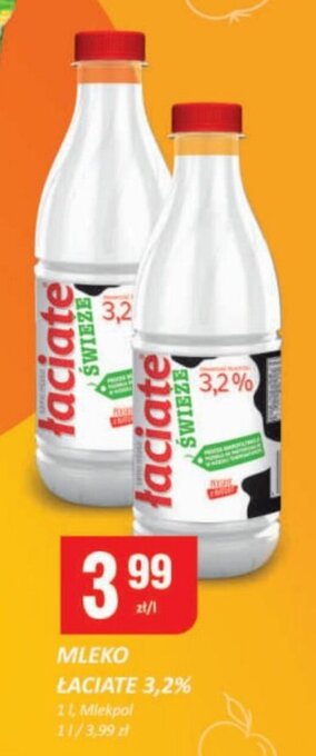 Chorten MLEKO ŁACIATE 3,2% 1L Mlekpol oferta