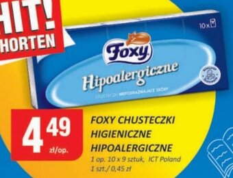 FOXY CHUSTECZKI HIGIENICZNE HIPOALERGICZNE op. 10 x 9 sztuk
