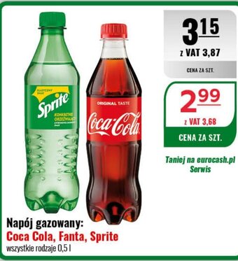 Eurocash Napój gazowany 0,5l oferta