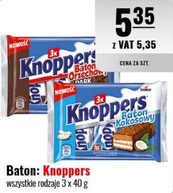 Eurocash Baton Knoppers 3 x 40 g oferta