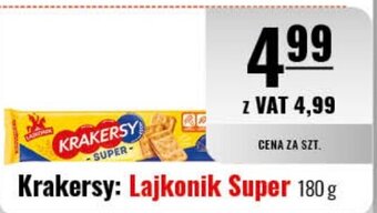 Eurocash Krakersy Lajkonik Super 180g oferta