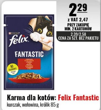 Eurocash Karma dla kotów Felix Fantastic 85 g oferta