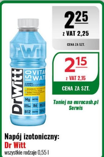 Eurocash Napój izotoniczny Dr Witt 0,55l oferta