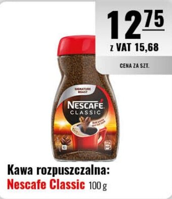 Eurocash Kawa rozpuszczalna Nescafe Classic 100 g oferta