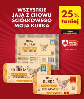 Biedronka WSZYSTKIE JAJA Z CHOWU ŚCIÓŁKOWEGO MOJA KURKA oferta