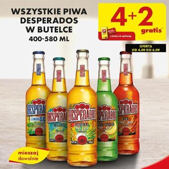 Biedronka WSZYSTKIE PIWA DESPERADOS W BUTELCE 400-580ml oferta