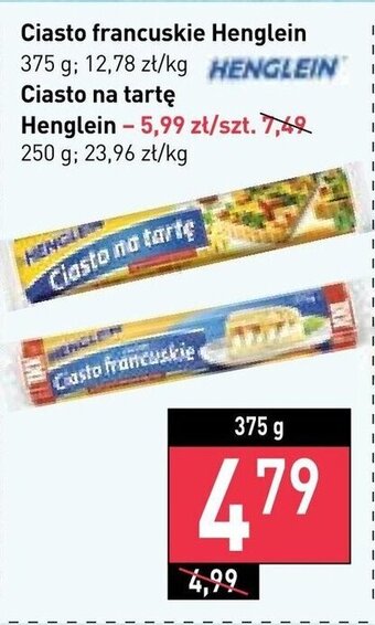 Stokrotka Ciasto francuskie Henglein 375 g oferta