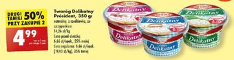 Biedronka Twaróg Delikatny PRESIDENT 350g oferta