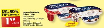Biedronka Jogurt Fantasia 98 g - 118 g oferta