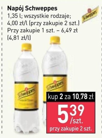 Stokrotka Napój Schweppes 1,35 l oferta