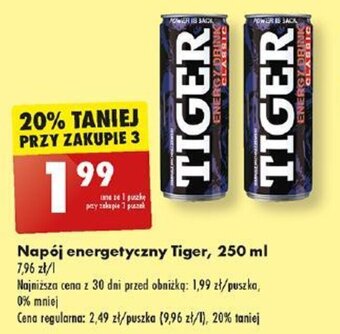 Biedronka Napój energetyczny Tiger 250 ml oferta