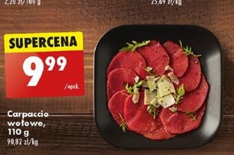 Biedronka Carpaccio wołowe 110 g oferta