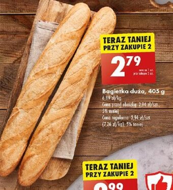 Biedronka Bagietka duża 405 g oferta