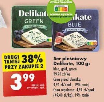 Biedronka Ser pleśniowy Delikate 100 g oferta
