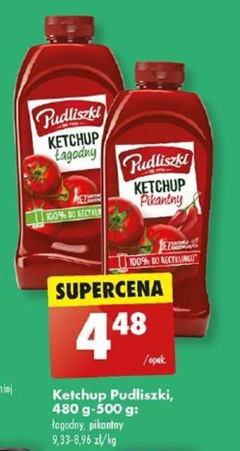 Biedronka Ketchup Pudliszki 480 g oferta
