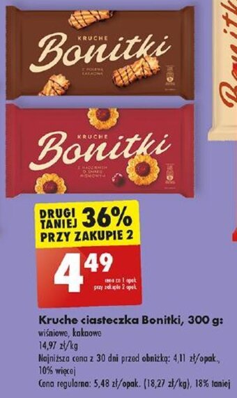 Biedronka Kruche ciasteczka Bonitki, 300 g oferta