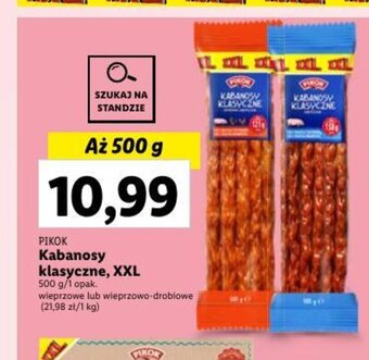 Lidl Kabanosy klasyczne, XXL 500 g oferta