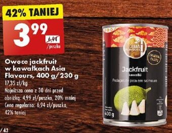 Biedronka Owoce jackfruit w kawałkach Asia Flavours, 400 g/230 g oferta