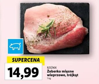 Lidl Żeberko mięsne wieprzowe, trójkąt 1 kg oferta