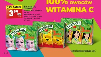 Biedronka Sok Tymbark, 3x200 ml oferta