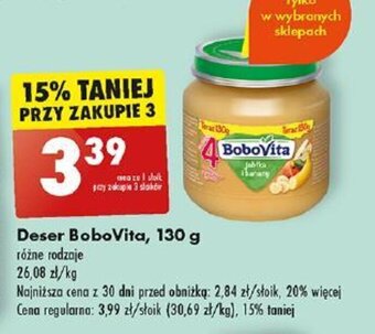 Biedronka Deser BoboVita 130 g oferta
