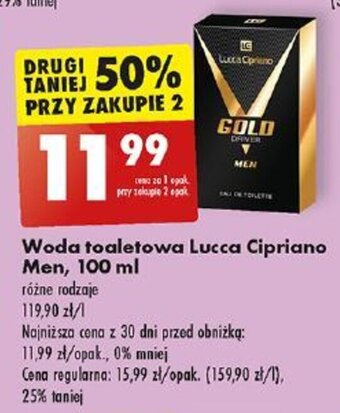 Biedronka Woda toaletowa Lucca Cipriano Men, 100 ml oferta