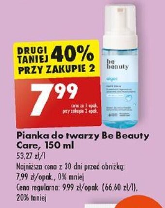 Biedronka Pianka do twarzy Be Beauty Care, 150 ml oferta