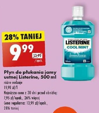 Biedronka Płyn do płukania jamy ustnej Listerine, 500 ml oferta